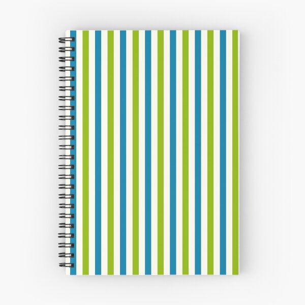 Item preview, Apple green, celadon blue & ivory vertical lines designed and sold by Mint + Midnight.