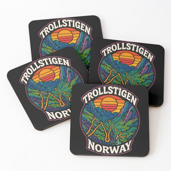 Item preview, Trollstigen Road Norway Trippy Travel designed and sold by TomFrontierArt.