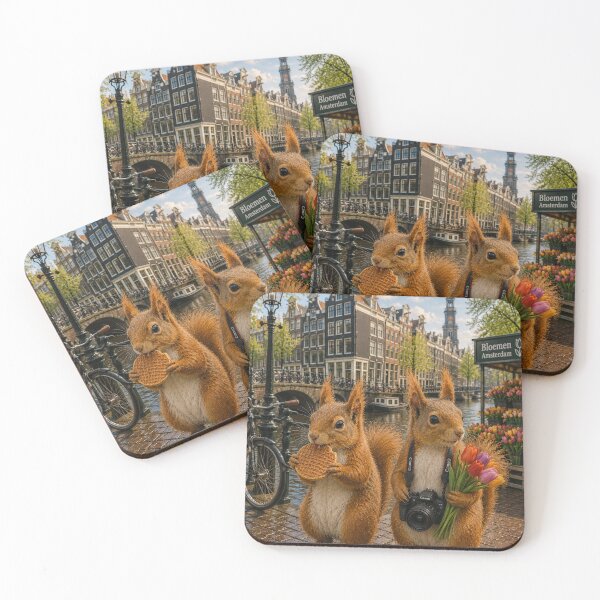 Item preview, Squirrels in Amsterdam designed and sold by ObviouslyBrill.