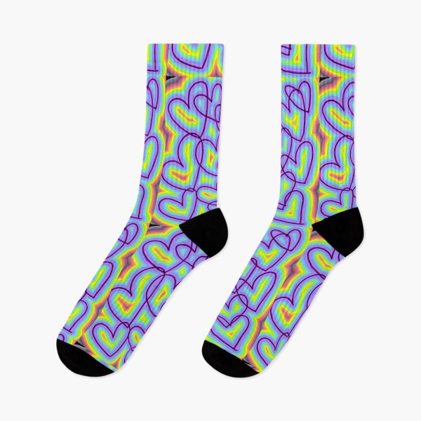 Item preview, Rainbow hearts designed and sold by HARSHINI maheshwaram Label.