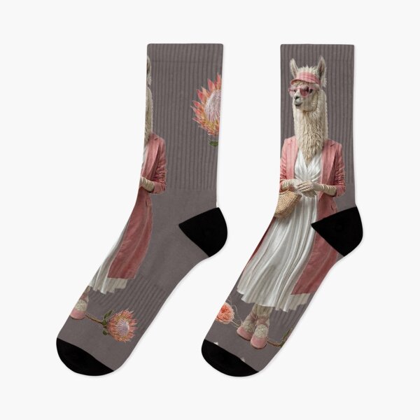 Item preview, Fashion Alpaca Coquette Aesthetic Pink Floral Art designed and sold by MegaNovaArt.