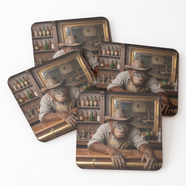 Item preview, Orangutan Bartender Might Have Sampled the Whiskey designed and sold by Tridentulus.