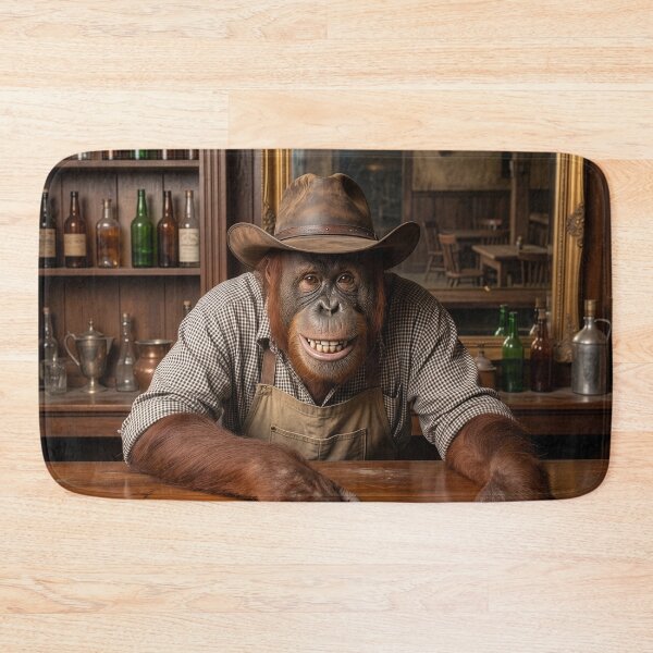 Item preview, Orangutan Bartender Might Have Sampled the Whiskey designed and sold by Tridentulus.