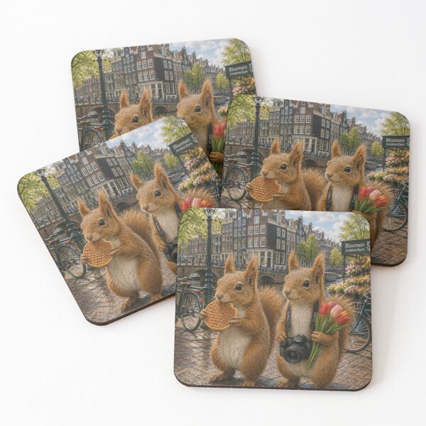 Item preview, Squirrels in Amsterdam designed and sold by ObviouslyBrill.