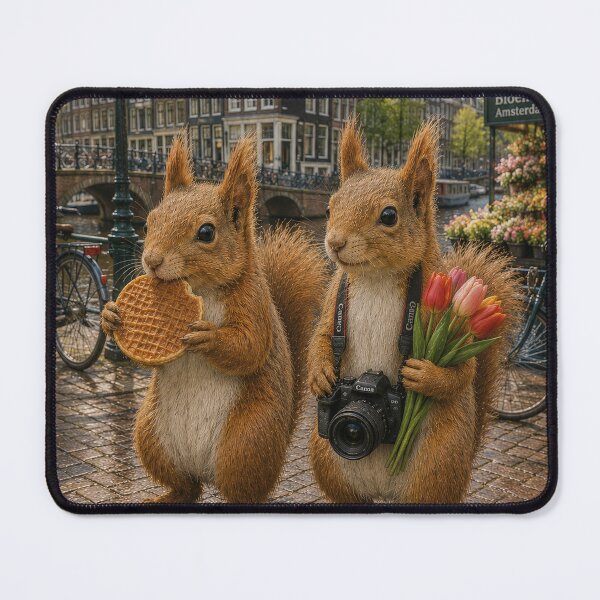 Item preview, Squirrels in Amsterdam designed and sold by ObviouslyBrill.