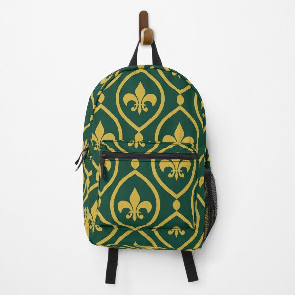 Item preview, Evergreen & gold fleur de lys designed and sold by Mint + Midnight.