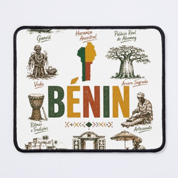 Item preview, Benin travel vintage holiday adventure vacation tourism word map africa designed and sold by AveniaOficial.