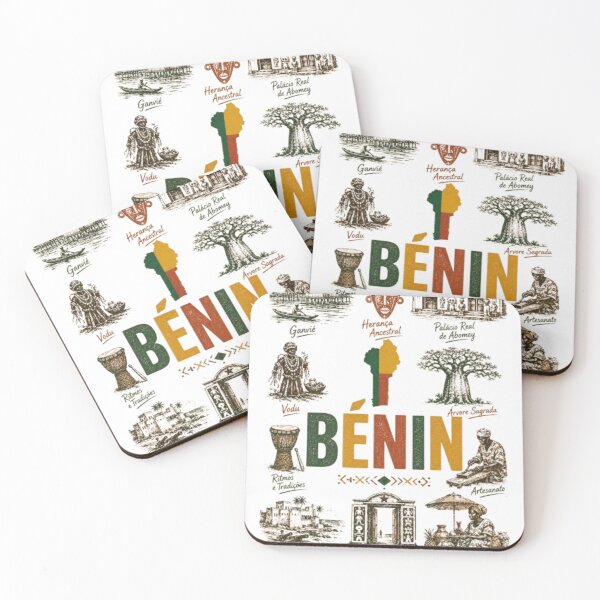 Item preview, Benin travel vintage holiday adventure vacation tourism word map africa  designed and sold by AveniaOficial.