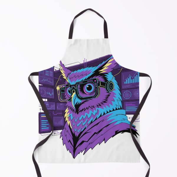 Item preview, Futuristic Owl Wearing Hacker Glasses Sticker designed and sold by inkfusionhub99.