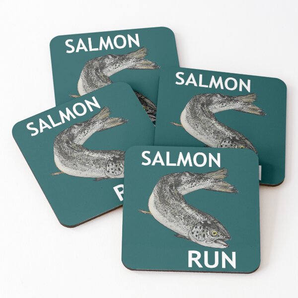 Item preview, SALMON RUN in WHITE designed and sold by JDFehlauer.