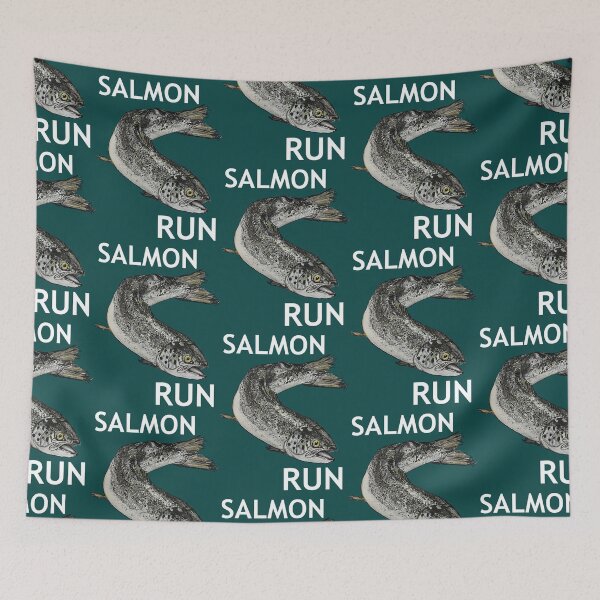 Item preview, SALMON RUN in WHITE designed and sold by JDFehlauer.