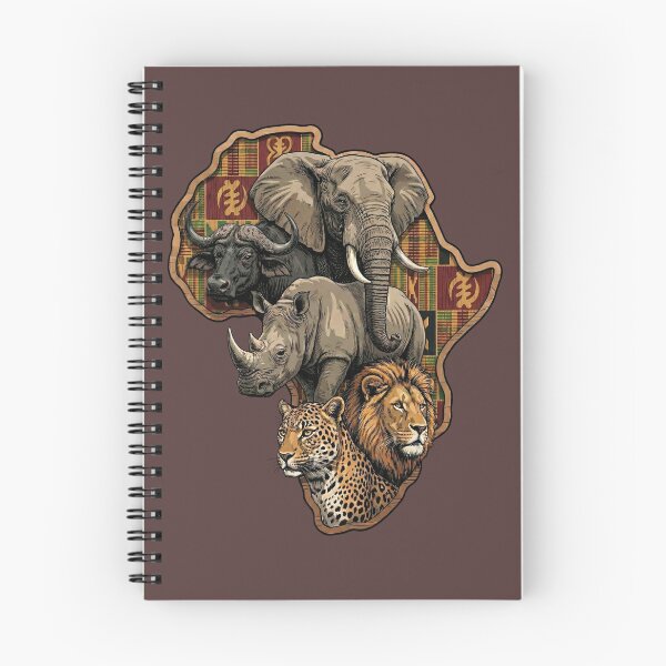 Artikelvorschau, Kente-Karte der afrikanischen Big Five entworfen und verkauft von d247.