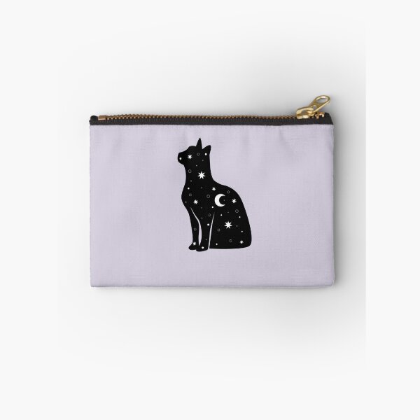Item preview, Celestial Cat Silhouette - Celestial Moon and Stars Mystical Art designed and sold by samahl_l.