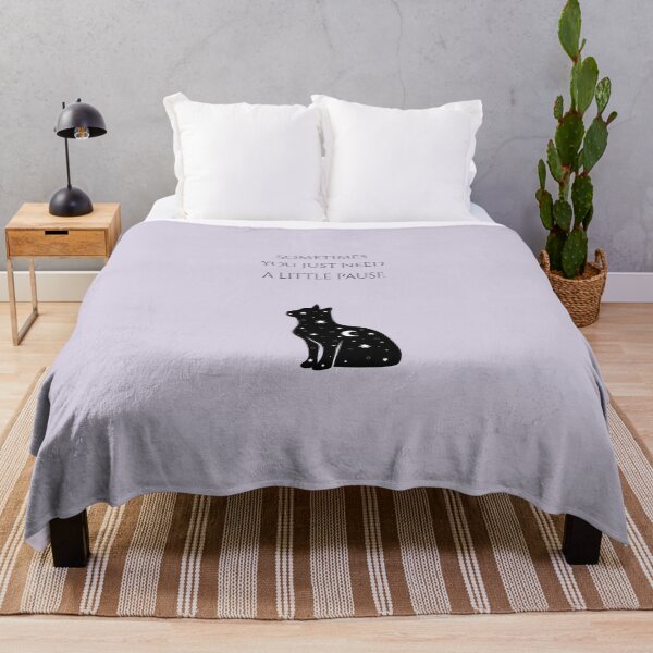 Item preview, Celestial Cat Silhouette - Celestial Moon and Stars Mystical Art designed and sold by samahl_l.