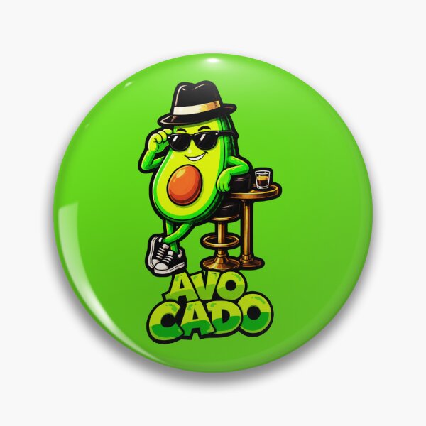 Item preview, Avo Cado Funny Mafia Avocado Cartoon Gangster T-Shirt Design designed and sold by GreennieArt.