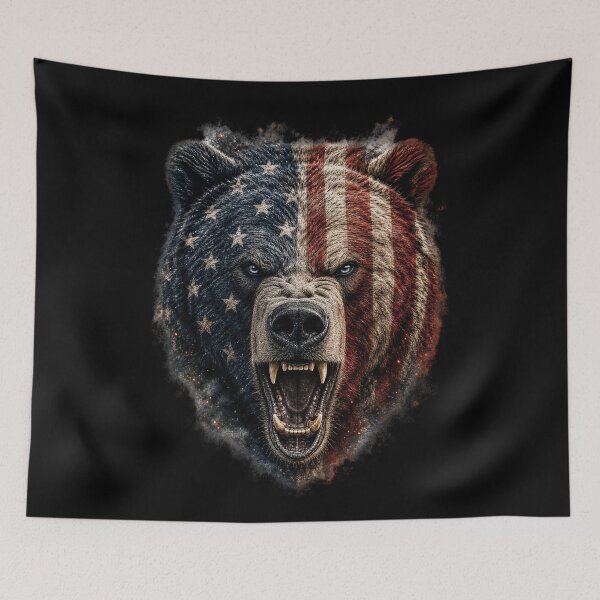 Item preview, Patriotic Bear USA Flag Design designed and sold by FREENATION2026.