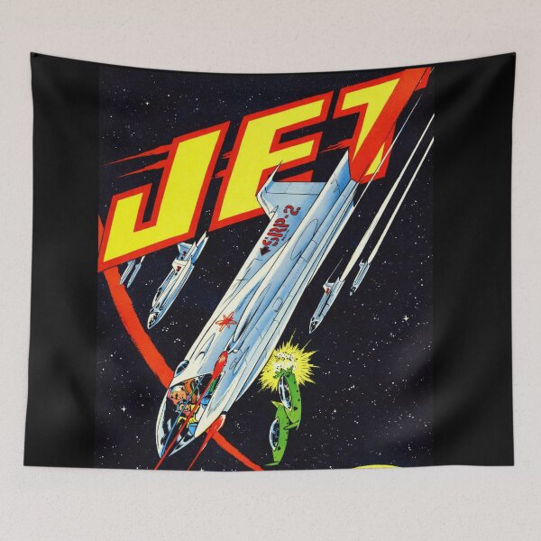 Item preview, Vintage Jet‑Age Sci‑Fi Cover – Classic 50s Space Adventure Illustration designed and sold by Analog Aura .