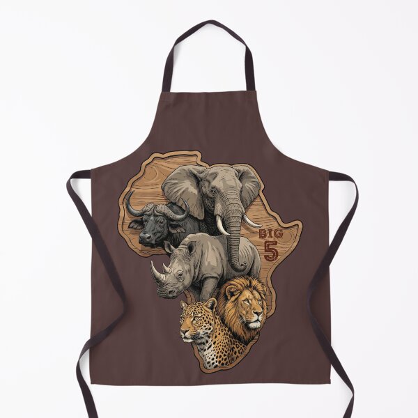 Item preview, African Wildlife Elephant Lion Rhino Leopard Buffalo designed and sold by d247.