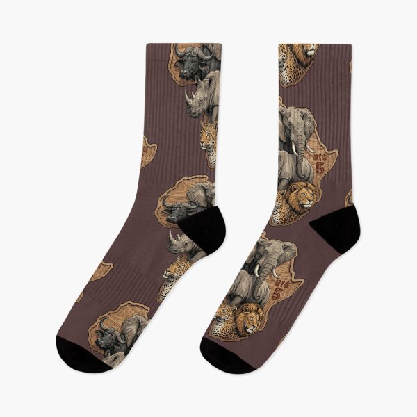 Item preview, African Wildlife Elephant Lion Rhino Leopard Buffalo designed and sold by d247.
