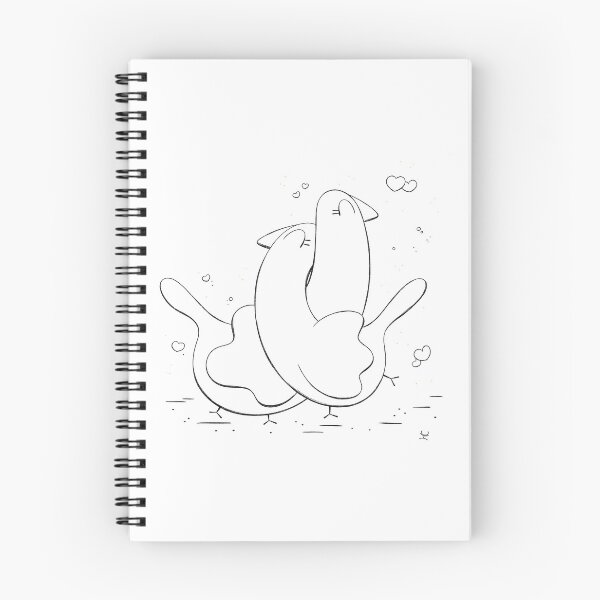 Item preview, Geese in love - lineart designed and sold by hogakosta.