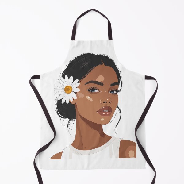 Item preview, Melanin Woman with Daisy Print - Aesthetic Black Girl Magic Portrait Modern Minimalist Wall Art designed and sold by BestChoiceService.