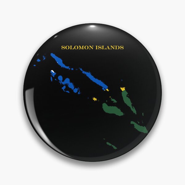Item preview, Solomon Islands Map Flag Silhouette Oceania Travel Pride Gift designed and sold by NTGUILTY.