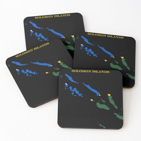Item preview, Solomon Islands Map Flag Silhouette Oceania Travel Pride Gift designed and sold by NTGUILTY.