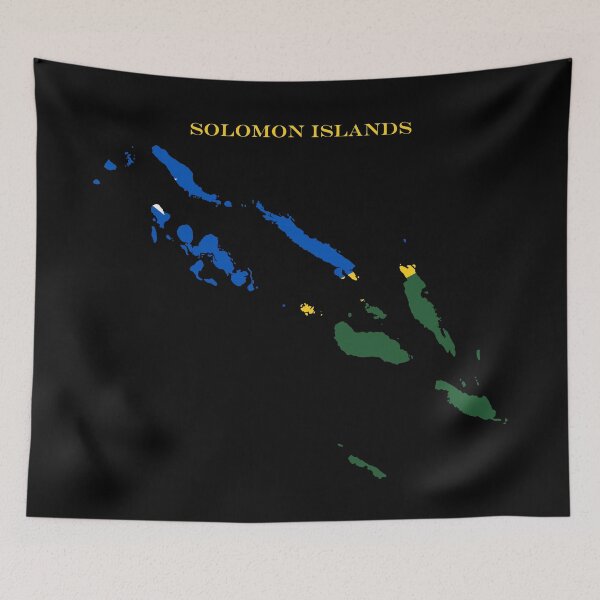 Item preview, Solomon Islands Map Flag Silhouette Oceania Travel Pride Gift designed and sold by NTGUILTY.