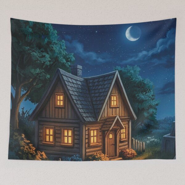 Item preview, Cabin at Night  designed and sold by Karen Persephone .