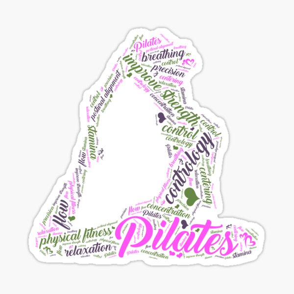 Item preview, Womens Fun Word Cloud and Cute Pilates Class and Yoga Class Gift Special designed and sold by djpraxis.