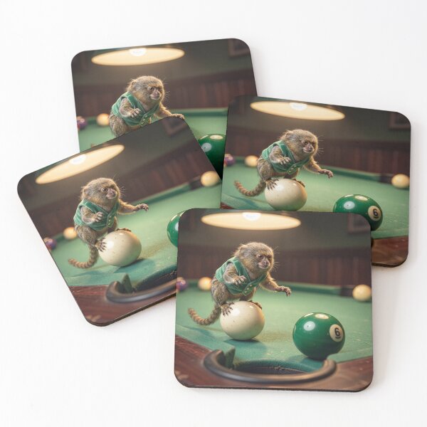 Item preview, Pygmy Marmoset Plays Pool designed and sold by Tridentulus.