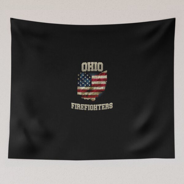 Item preview, Ohio Firefighter Gift Strong Heroic Proud American US Flag designed and sold by djpraxis.