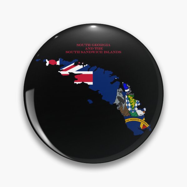 Item preview, South Georgia and the South Sandwich Islands Map Flag Silhouette Travel Pride Gift designed and sold by NTGUILTY.