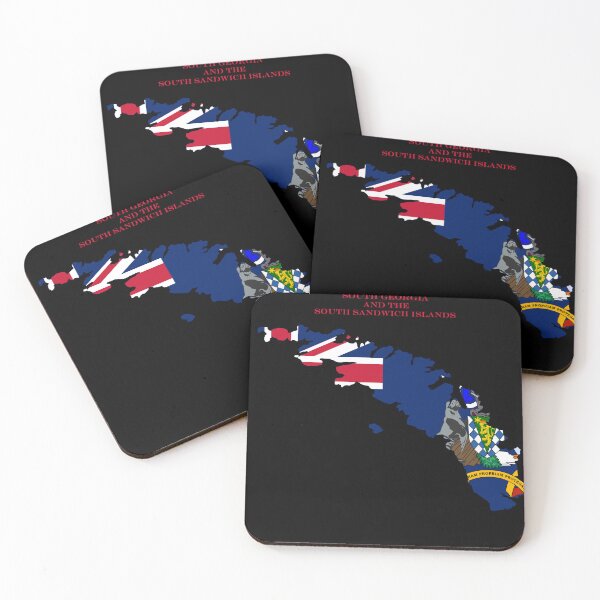 Item preview, South Georgia and the South Sandwich Islands Map Flag Silhouette Travel Pride Gift designed and sold by NTGUILTY.