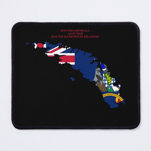 Item preview, South Georgia and the South Sandwich Islands Map Flag Silhouette Travel Pride Gift designed and sold by NTGUILTY.