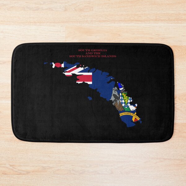 Item preview, South Georgia and the South Sandwich Islands Map Flag Silhouette Travel Pride Gift designed and sold by NTGUILTY.