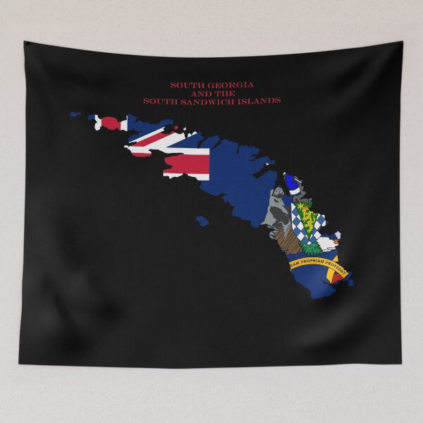 Item preview, South Georgia and the South Sandwich Islands Map Flag Silhouette Travel Pride Gift designed and sold by NTGUILTY.