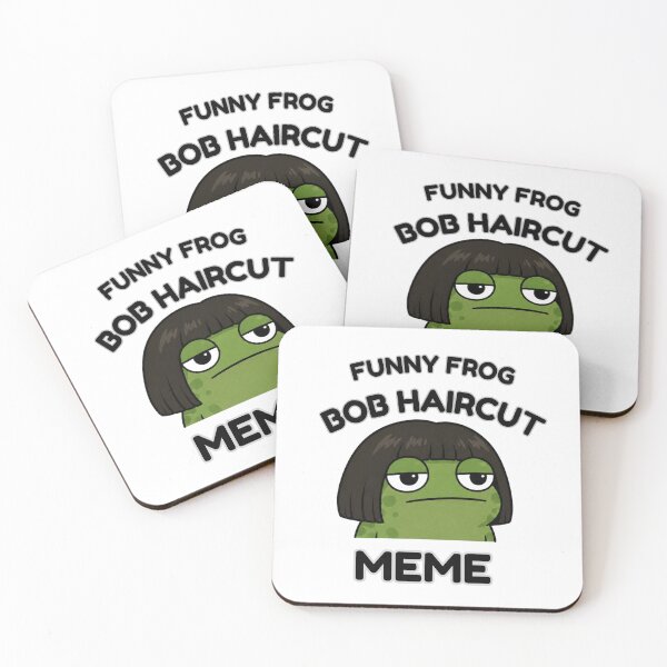 Item preview, Funny Frog Bob Haircut Meme Design designed and sold by madebysiwa.