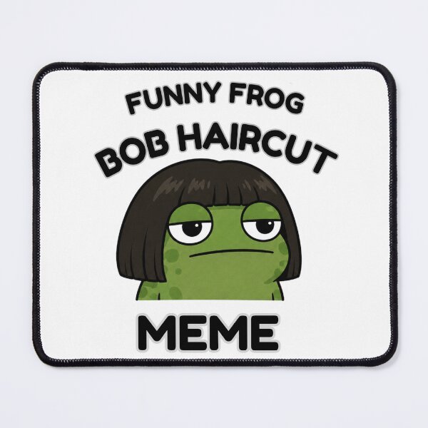 Item preview, Funny Frog Bob Haircut Meme Design designed and sold by madebysiwa.
