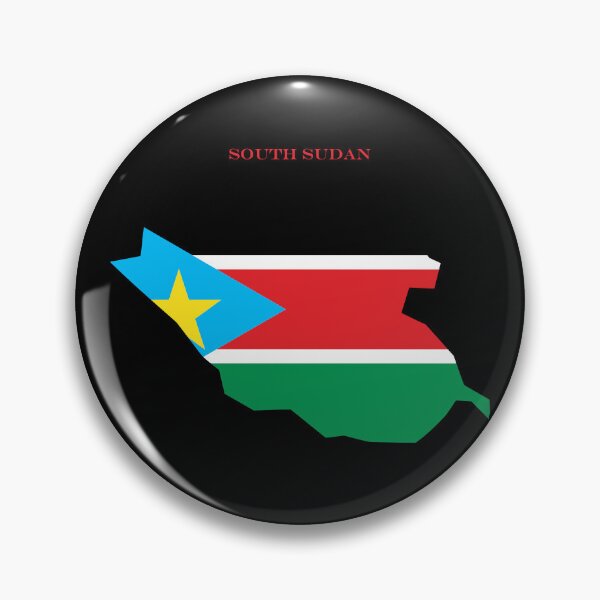 Item preview, South Sudan Map Flag Silhouette East Africa Travel Pride Gift designed and sold by NTGUILTY.