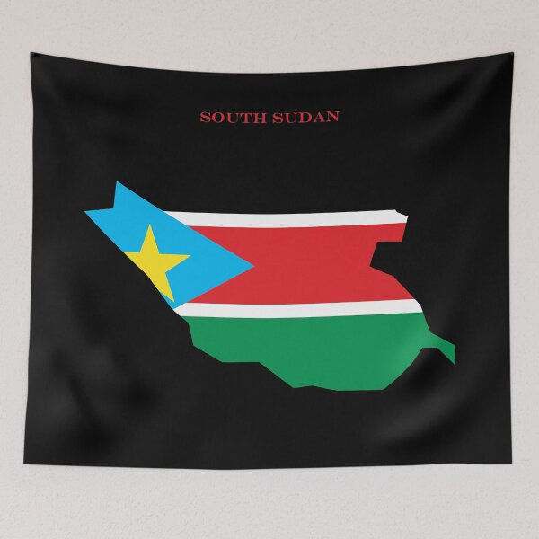 Item preview, South Sudan Map Flag Silhouette East Africa Travel Pride Gift designed and sold by NTGUILTY.