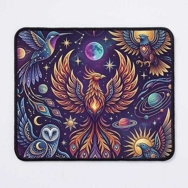 Item preview, Celestial Phoenix and Cosmic Birds Mystical Art designed and sold by Originaledesign.