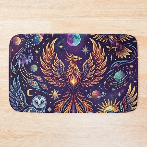 Item preview, Celestial Phoenix and Cosmic Birds Mystical Art designed and sold by Originaledesign.