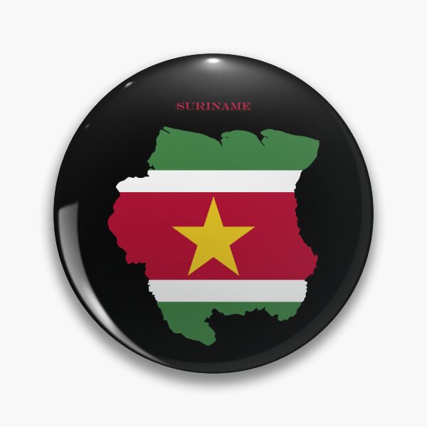 Item preview, Suriname Map Flag Silhouette South America Travel Pride Gift designed and sold by NTGUILTY.