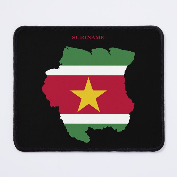Item preview, Suriname Map Flag Silhouette South America Travel Pride Gift designed and sold by NTGUILTY.
