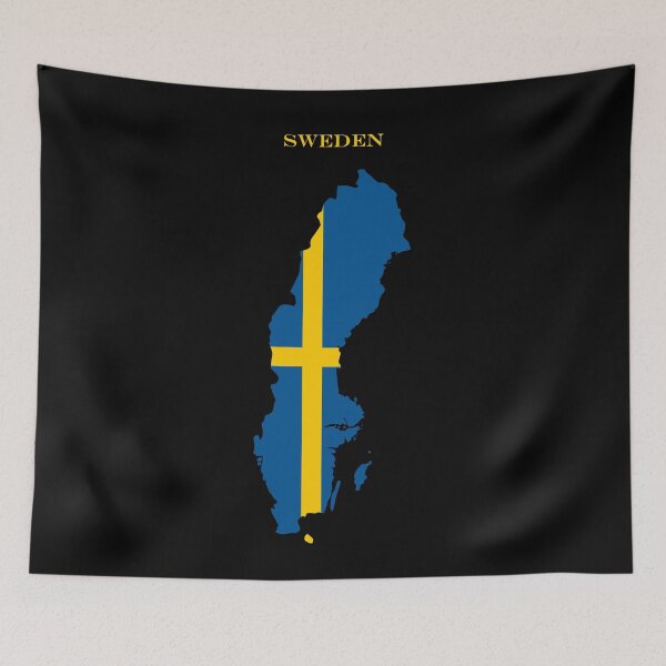 Item preview, Sweden Map Flag Silhouette Europe Travel Pride Gift designed and sold by NTGUILTY.