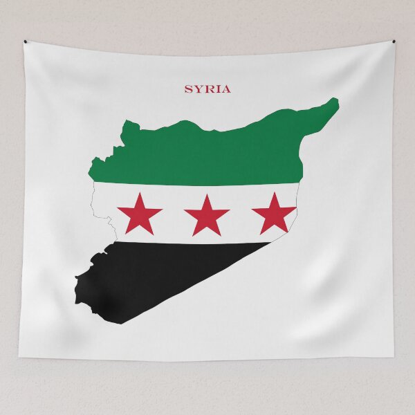 Item preview, Syria Map Flag Silhouette Middle East Travel Pride Gift designed and sold by NTGUILTY.