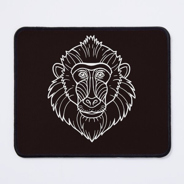 Item preview, Mandrill Monkey Face Tribal Style Design designed and sold by ArtPer-design.