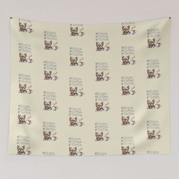 Item preview, Home Coffee Yorkie Checklist | Funny Yorkshire Terrier Dog Lover Gift | Cute Yorkie Mom Dad  designed and sold by tamdevo1.