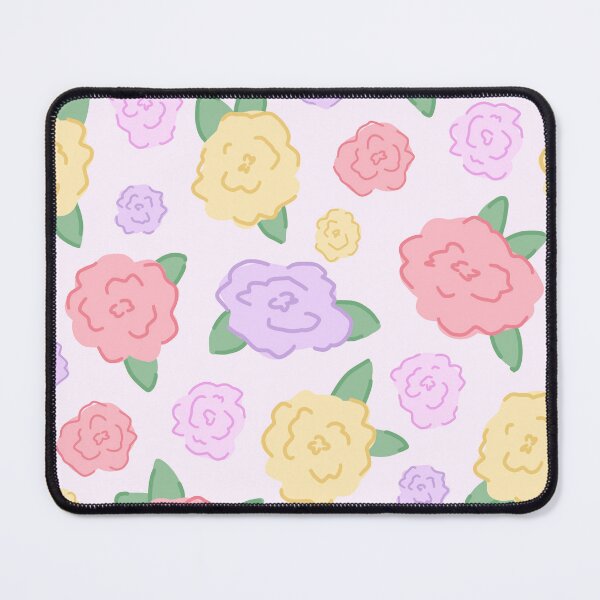 Item preview, Pink Doodle Floral repeat seamless pattern designed and sold by ButterflyKissCollab.